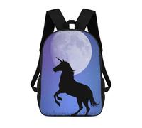 sinyumoney Sac À Dos Imprimé En 3D Pour Enfants Unicorn Horse Fantasy Sac D'école Léger Et Tendance Pour Les Voyages Et Les Études 17inch