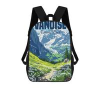sinyumoney Sac À Dos Imprimé En 3D Pour Enfants Vanoise National Park Sac D'école Léger Et Tendance Pour Les Voyages Et Les Études 17inch