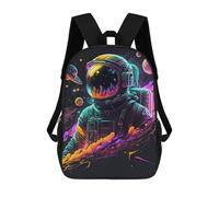 sinyumoney Sac À Dos Imprimé En 3D Pour Enfants Vibrant Astronaut in Space -5, Sac À Dos Tendance Pour L'école, Les Voyages Et Les Loisirs, Grand Sac À Dos Pour Garçons Et Filles 17inch