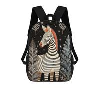 sinyumoney Sac À Dos Imprimé En 3D Pour Enfants Vintage Zebra Xmas Sac D'école Léger Et Tendance Pour Les Voyages Et Les Études 17inch