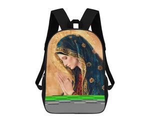 sinyumoney Sac À Dos Imprimé En 3D Pour Enfants Virgin Mary Painting Sac D'école Léger Et Tendance Pour Les Voyages Et Les Études 17inch