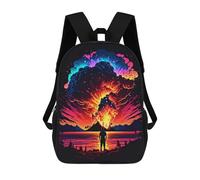 sinyumoney Sac À Dos Imprimé En 3D Pour Enfants Volcano Eruption Majesty, Sac À Dos Tendance Pour L'école, Les Voyages Et Les Loisirs, Grand Sac À Dos Pour Garçons Et Filles 17inch