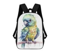 sinyumoney Sac À Dos Imprimé En 3D Pour Enfants Watercolor Baby Macaw, Sac À Dos Tendance Pour L'école, Les Voyages Et Les Loisirs 17inch, Grand Sac À Dos De Jour Pour Garçons Et Filles