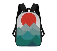 sinyumoney Sac À Dos Imprimé En 3D Pour Enfants Watercolor Landscape 20 Sac D'école Léger Et Tendance Pour Les Voyages Et Les Études 17inch