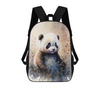 sinyumoney Sac À Dos Imprimé En 3D Pour Enfants Watercolor Panda in Nature, Sac À Dos Tendance Pour L'école, Les Voyages Et Les Loisirs, Grand Sac À Dos Pour Garçons Et Filles 17inch