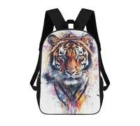 sinyumoney Sac À Dos Imprimé En 3D Pour Enfants Watercolor Tiger Portrait, Sac À Dos Tendance Pour L'école, Les Voyages Et Les Loisirs, Grand Sac À Dos Pour Garçons Et Filles 17inch