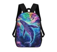 sinyumoney Sac À Dos Imprimé En 3D Pour Enfants Whale in Space, Sac À Dos Tendance Pour L'école, Les Voyages Et Les Loisirs, Grand Sac À Dos Pour Garçons Et Filles 17inch