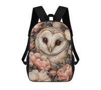 sinyumoney Sac À Dos Imprimé En 3D Pour Enfants Whimsical Owl with Flowers Sacs À Dos De Jour, Cartable, Sac À Dos Tendance, Sacs À Dos Décontractés Pour Écoliers Et Écolières 17inch