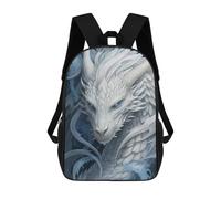 sinyumoney Sac À Dos Imprimé En 3D Pour Enfants White Dragon Fantasy Artwork, Sac À Dos Tendance Pour L'école, Les Voyages Et Les Loisirs 17inch, Grand Sac À Dos De Jour Pour Garçons Et Filles