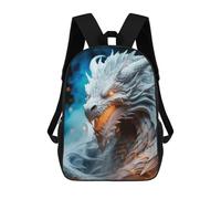 sinyumoney Sac À Dos Imprimé En 3D Pour Enfants White Dragon Sac D'école Léger Et Tendance Pour Les Voyages Et Les Études 17inch