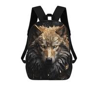 sinyumoney Sac À Dos Imprimé En 3D Pour Enfants White Wolf Luxury, Sac À Dos Tendance Pour L'école, Les Voyages Et Les Loisirs, Grand Sac À Dos Pour Garçons Et Filles 17inch