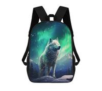 sinyumoney Sac À Dos Imprimé En 3D Pour Enfants White Wolf, Sac À Dos Tendance Pour L'école, Les Voyages Et Les Loisirs, Grand Sac À Dos Pour Garçons Et Filles 17inch