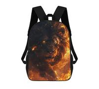 sinyumoney Sac À Dos Imprimé En 3D Pour Enfants Wild Black Lion, Sac À Dos Tendance Pour L'école, Les Voyages Et Les Loisirs, Grand Sac À Dos Pour Garçons Et Filles 17inch