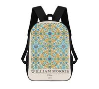 sinyumoney Sac À Dos Imprimé En 3D Pour Enfants William Morris Blue Vine Botanical, Sac À Dos Tendance Pour L'école, Les Voyages Et Les Loisirs 17inch, Grand Sac À Dos De Jour Pour Garçons Et Filles