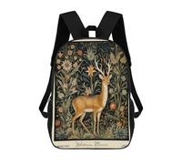 sinyumoney Sac À Dos Imprimé En 3D Pour Enfants William Morris Gazelle Forest, Sac À Dos Tendance Pour L'école, Les Voyages Et Les Loisirs 17inch, Grand Sac À Dos De Jour Pour Garçons Et Filles