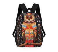 sinyumoney Sac À Dos Imprimé En 3D Pour Enfants Wise Owl Tribal Style 17 Sac D'école Léger Et Tendance Pour Les Voyages Et Les Études 17inch