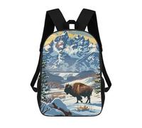 sinyumoney Sac À Dos Imprimé En 3D Pour Enfants Yellowstone National Park in Winter Sacs À Dos De Jour, Cartable, Sac À Dos Tendance, Sacs À Dos Décontractés Pour Écoliers Et Écolières 17inch