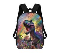 sinyumoney Sac À Dos Imprimé En 3D Rainbow Dinosaur Party Sacs D'école Pour Enfants, Sacs À Dos Grande Capacité Pour Les Voyages, Sacs À Livres Tendance, Sac À Dos Garçon Fille 17inch