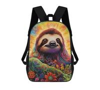 sinyumoney Sac À Dos Imprimé En 3D Rainbow Sloth in Fantasy Land Sacs D'école Pour Enfants, Sacs À Dos Grande Capacité Pour Les Voyages, Sacs À Livres Tendance, Sac À Dos Garçon Fille 17inch
