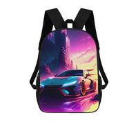 sinyumoney Sac À Dos Imprimé En 3D Retro Car 6 Sacs D'école Pour Enfants, Sacs À Livres, Sac À Dos De Voyage Léger, Sac D'école Pour Garçons Et Filles, Élèves Du Collège 17inch