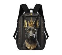 sinyumoney Sac À Dos Imprimé En 3D Royal Canine Majesty Sacs D'école Pour Enfants, Sacs À Livres, Sac À Dos De Voyage Léger, Sac D'école Pour Garçons Et Filles, Élèves Du Collège 17inch