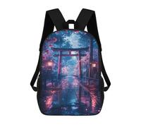 sinyumoney Sac À Dos Imprimé En 3D Sakura Torii Gate Sacs D'école Pour Enfants, Sacs À Livres, Sac À Dos De Voyage Léger, Sac D'école Pour Garçons Et Filles, Élèves Du Collège 17inch