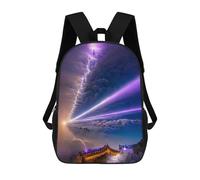 sinyumoney Sac À Dos Imprimé En 3D Snowy Mountain Light Show Sacs D'école Pour Enfants, Sacs À Dos Grande Capacité Pour Les Voyages, Sacs À Livres Tendance, Sac À Dos Garçon Fille 17inch