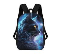 sinyumoney Sac À Dos Imprimé En 3D Space Mystical Cat Sacs D'école Pour Enfants, Sacs À Dos Grande Capacité Pour Les Voyages, Sacs À Livres Tendance, Sac À Dos Garçon Fille 17inch