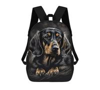 sinyumoney Sac À Dos Imprimé En 3D Starry Night Dachshund Sacs D'école Pour Enfants, Sacs À Dos Grande Capacité Pour Les Voyages, Sacs À Livres Tendance, Sac À Dos Garçon Fille 17inch
