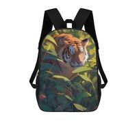 sinyumoney Sac À Dos Imprimé En 3D Tiger in The Jungle Sacs D'école Pour Enfants, Sacs À Dos Grande Capacité Pour Les Voyages, Sacs À Livres Tendance, Sac À Dos Garçon Fille 17inch