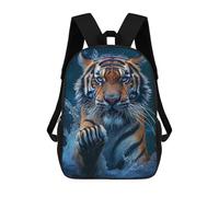 sinyumoney Sac À Dos Imprimé En 3D Tiger in Water-4 Sacs D'école Pour Enfants, Sacs À Dos Grande Capacité Pour Les Voyages, Sacs À Livres Tendance, Sac À Dos Garçon Fille 17inch