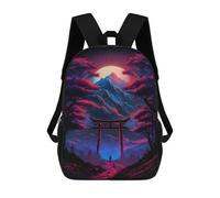 sinyumoney Sac À Dos Imprimé En 3D Torii Gate Under A Full Moon Sacs D'école Pour Enfants, Sacs À Dos Grande Capacité Pour Les Voyages, Sacs À Livres Tendance, Sac À Dos Garçon Fille 17inch