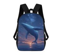 sinyumoney Sac À Dos Imprimé En 3D Whale Breaching at Sunset Sacs D'école Pour Enfants, Sacs À Dos Grande Capacité Pour Les Voyages, Sacs À Livres Tendance, Sac À Dos Garçon Fille 17inch