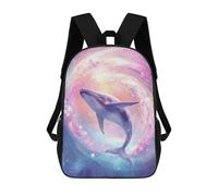 sinyumoney Sac À Dos Imprimé En 3D Whale in Space Artwork-1 Sacs D'école Pour Enfants, Sacs À Livres, Sac À Dos De Voyage Léger, Sac D'école Pour Garçons Et Filles, Élèves Du Collège 17inch