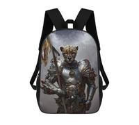 sinyumoney Sac À Dos Pour Enfants, Armored Leopard Guardian Sac D'école Grande Capacité Pour Élèves, Sacs À Dos Pour Garçons, Filles, Adultes Et Adolescents 17inch