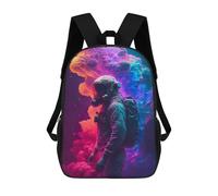 sinyumoney Sac À Dos Pour Enfants, Astronaut in Colorful Clouds Sac D'école Grande Capacité Pour Élèves, Sacs À Dos Pour Garçons, Filles, Adultes Et Adolescents 17inch
