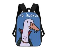 sinyumoney Sac à dos pour enfants avec imprimé 3D Doberman Pinscher Sac d'école léger Sac à dos tendance et amusant Sac à dos pour enfants, The Duck Vampire Duckula, 17"