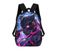 sinyumoney Sac À Dos Pour Enfants, Black Leopard Warrior Animal Sac D'école Grande Capacité Pour Élèves, Sacs À Dos Pour Garçons, Filles, Adultes Et Adolescents 17inch