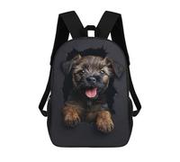 sinyumoney Sac À Dos Pour Enfants, Border Terrier Sac D'école Grande Capacité Pour Élèves, Sacs À Dos Pour Garçons, Filles, Adultes Et Adolescents 17inch