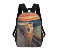 sinyumoney Sac À Dos Pour Enfants, Cat's Emotional Journey Sac D'école Grande Capacité Pour Élèves, Sacs À Dos Pour Garçons, Filles, Adultes Et Adolescents 17inch