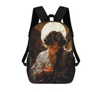 sinyumoney Sac À Dos Pour Enfants, Celestial Contemplation Sac D'école Grande Capacité Pour Élèves, Sacs À Dos Pour Garçons, Filles, Adultes Et Adolescents 17inch