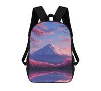 sinyumoney Sac À Dos Pour Enfants, Cherry Blossom Mountain Reflections Sac D'école Grande Capacité Pour Élèves, Sacs À Dos Pour Garçons, Filles, Adultes Et Adolescents 17inch