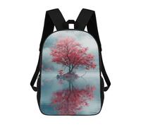 sinyumoney Sac À Dos Pour Enfants, Cherry Sakura Tree Of Life Sac D'école Grande Capacité Pour Élèves, Sacs À Dos Pour Garçons, Filles, Adultes Et Adolescents 17inch