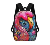 sinyumoney Sac À Dos Pour Enfants, Colorful Abstract Bird Art Sac D'école Grande Capacité Pour Élèves, Sacs À Dos Pour Garçons, Filles, Adultes Et Adolescents 17inch