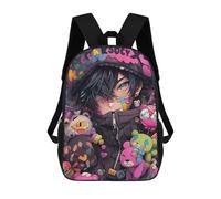 sinyumoney Sac À Dos Pour Enfants Colorful Anime Character with Toys Garçons Et Filles, Sac À Dos De Voyage Pour Adolescents 17inch