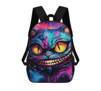 sinyumoney Sac À Dos Pour Enfants, Colorful Cat Portrait Artwork-2 Sac D'école Grande Capacité Pour Élèves, Sacs À Dos Pour Garçons, Filles, Adultes Et Adolescents 17inch