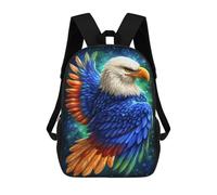 sinyumoney Sac À Dos Pour Enfants Colorful Eagle Art Print-1 Garçons Et Filles, Sac À Dos De Voyage Pour Adolescents 17inch