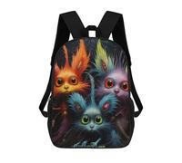 sinyumoney Sac À Dos Pour Enfants Colorful Fantasy Creatures Garçons Et Filles, Sac À Dos De Voyage Pour Adolescents 17inch