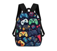 sinyumoney Sac À Dos Pour Enfants, Colorful Gaming Controllers -18 Sac D'école Grande Capacité Pour Élèves, Sacs À Dos Pour Garçons, Filles, Adultes Et Adolescents 17inch