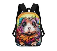 sinyumoney Sac À Dos Pour Enfants, Colorful Guinea Pig Fantasy Sac D'école Grande Capacité Pour Élèves, Sacs À Dos Pour Garçons, Filles, Adultes Et Adolescents 17inch